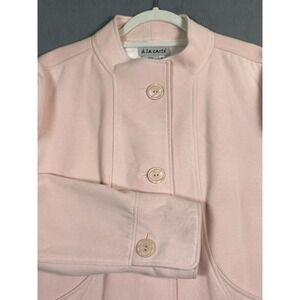 A La Carte Mandarin Neck Light Pink Suite Jacket/ Blazer Women's XL Spring